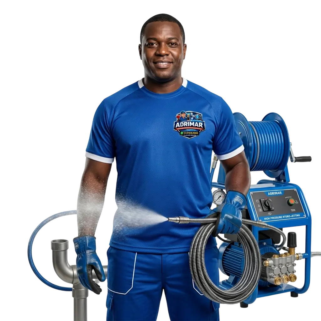 Técnico realizando escavação controlada para reparo de vazamento localizado